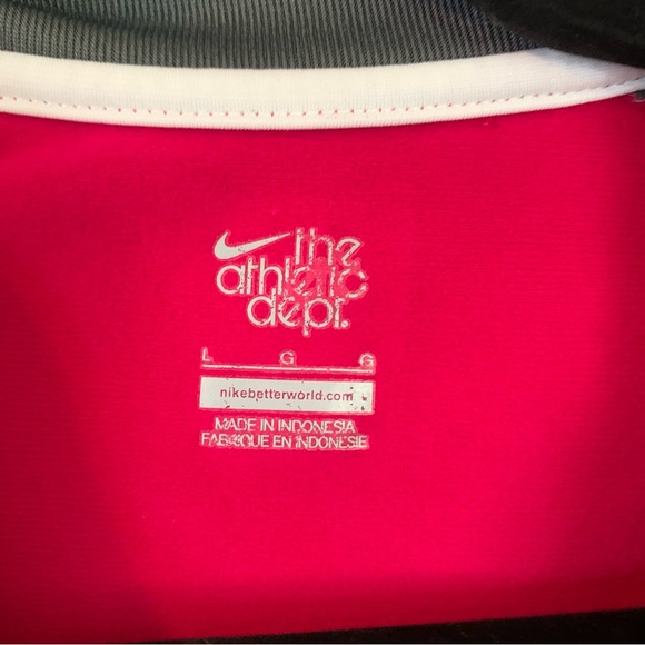 Nike the Athletic Dept Zip Up Pink and Grey Sports Jacket, size L - Picture 2 of 9